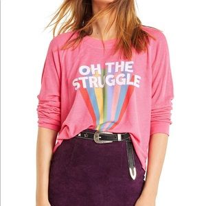 Wildfox Oh The Struggle Monte Crop